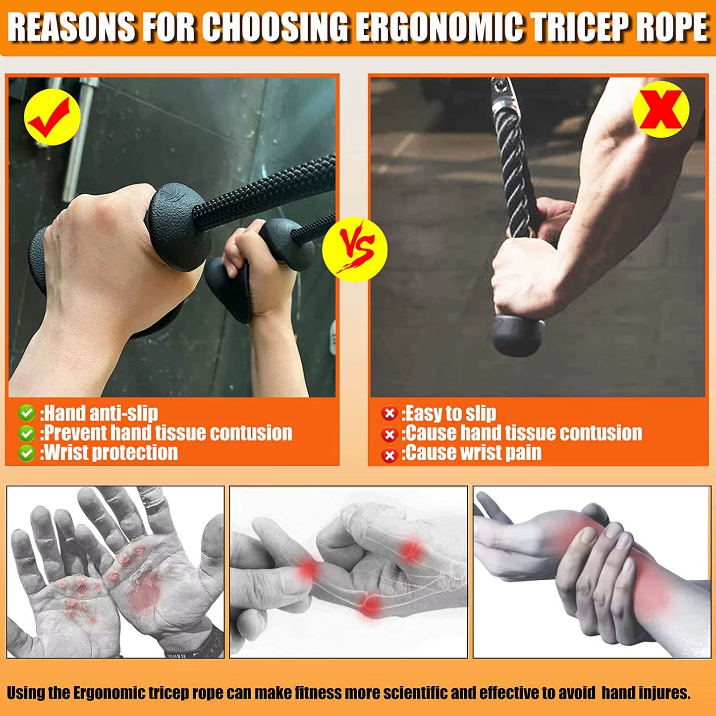 Fitness Biceps and Triceps Grip Handles