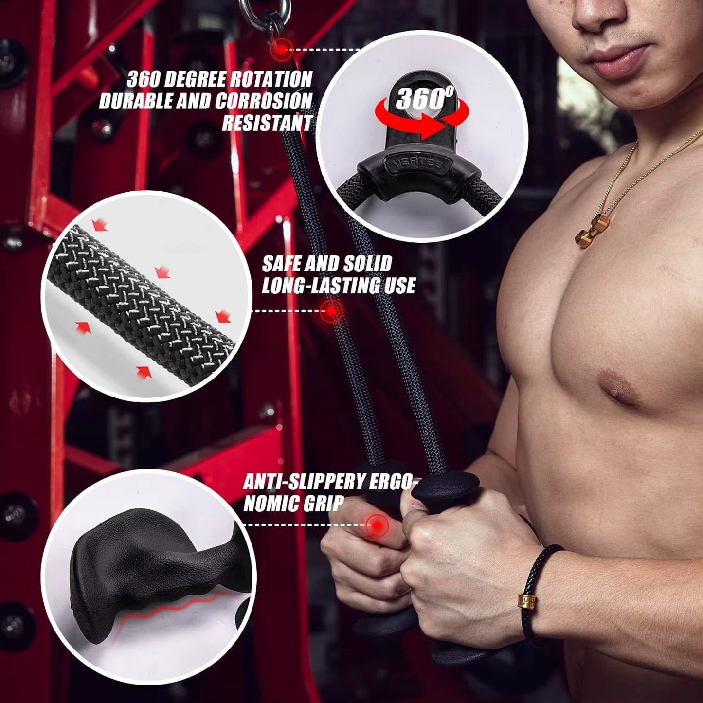 Fitness Biceps and Triceps Grip Handles