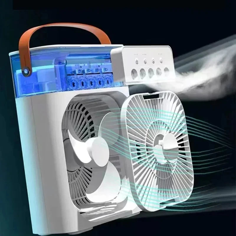 Portable 3-in-1 Humidifier Fan and Air Conditioner with USB