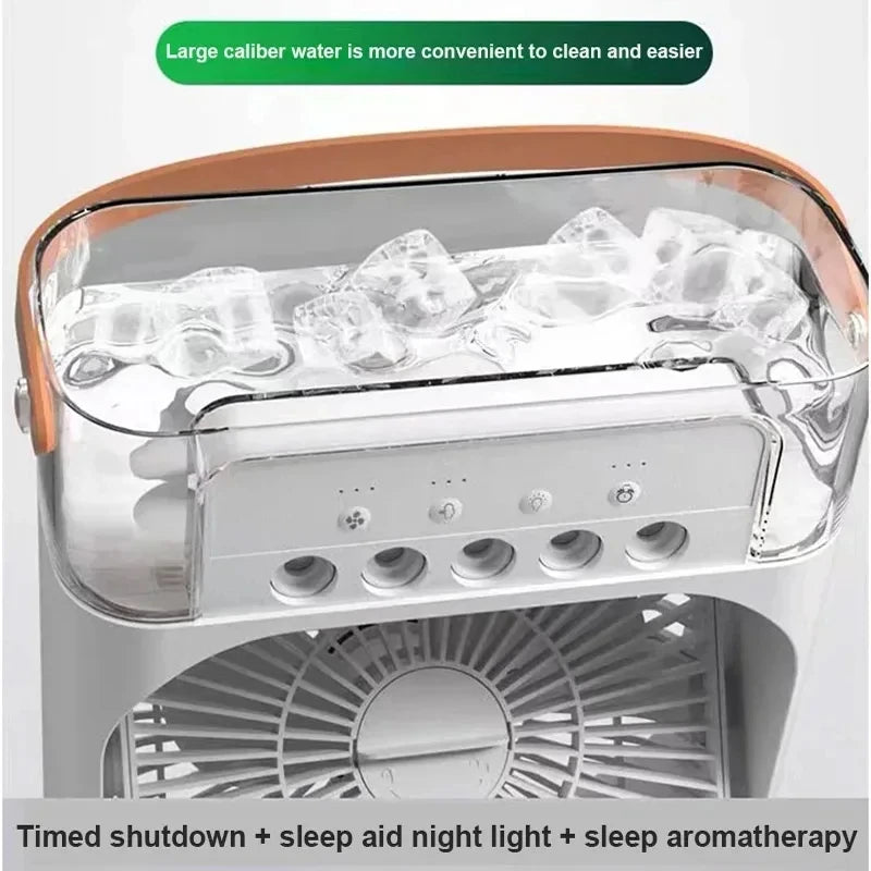 Portable 3-in-1 Humidifier Fan and Air Conditioner with USB