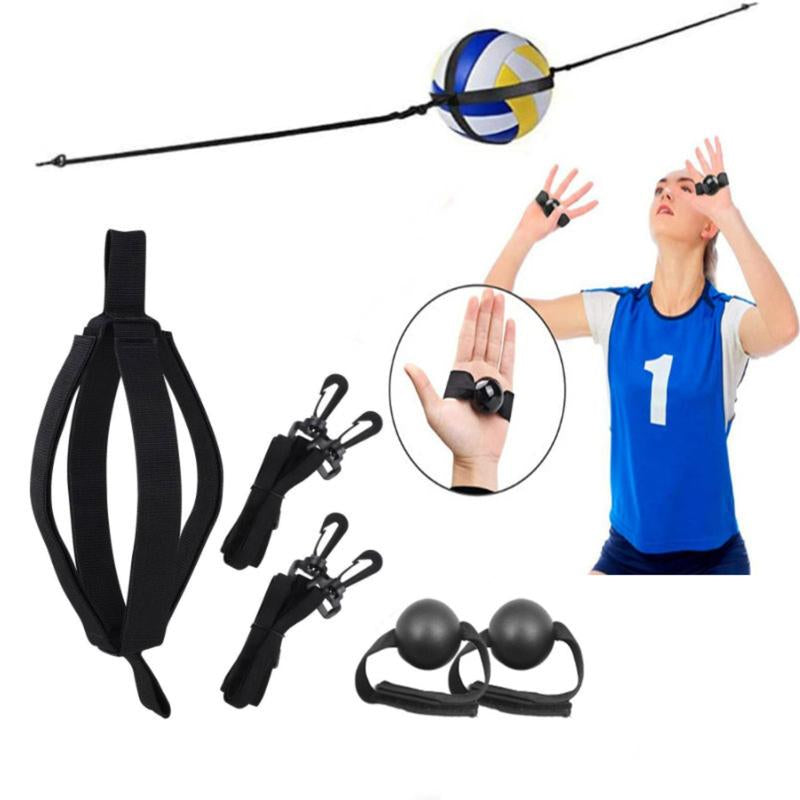 Volleyball Rebound Belt Trainer - Solo Practice Tool for Serving, Spiking & Defense with Elastic Rope. Perfect for Indoor & Beach Training.