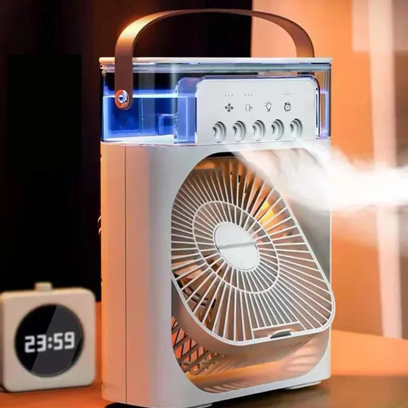 Portable 3-in-1 Humidifier Fan and Air Conditioner with USB