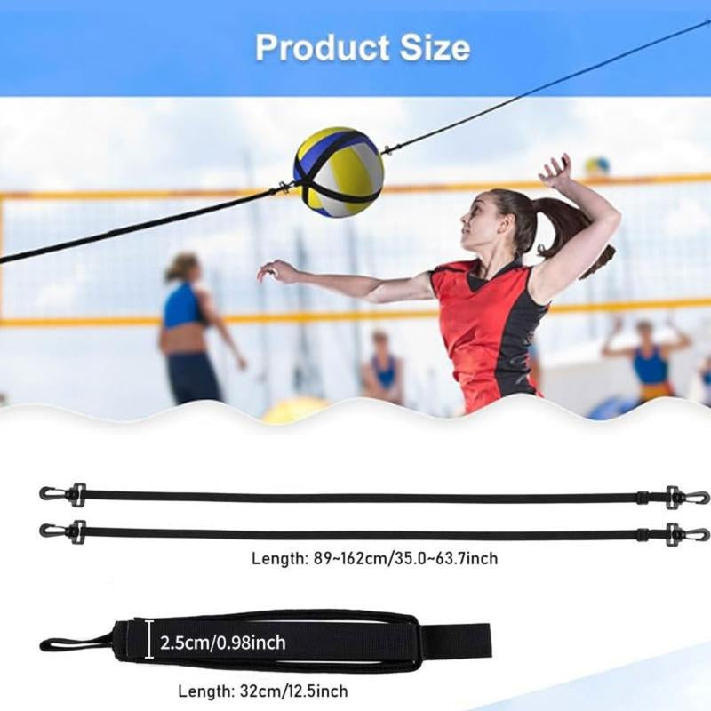 Volleyball Rebound Belt Trainer - Solo Practice Tool for Serving, Spiking & Defense with Elastic Rope. Perfect for Indoor & Beach Training.
