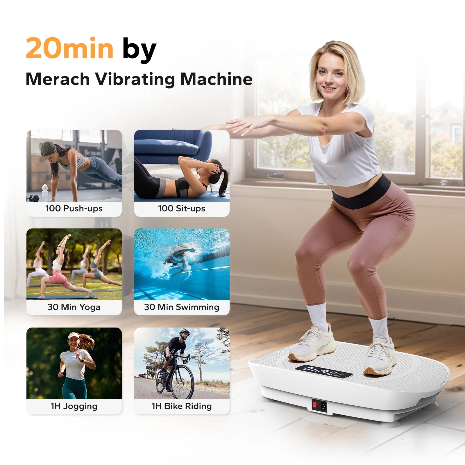 Vibration Exercise Machine for Fitness and Weight Loss