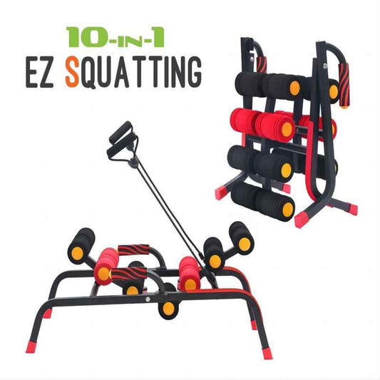 Magic BB Back Extension Machine,Squat Machine for Women, Adjustable Glutes Trainer Machine, Core & Leg Exercise, Sit Up-Push up Workout Equipment at Home Gym with Resistance Bands