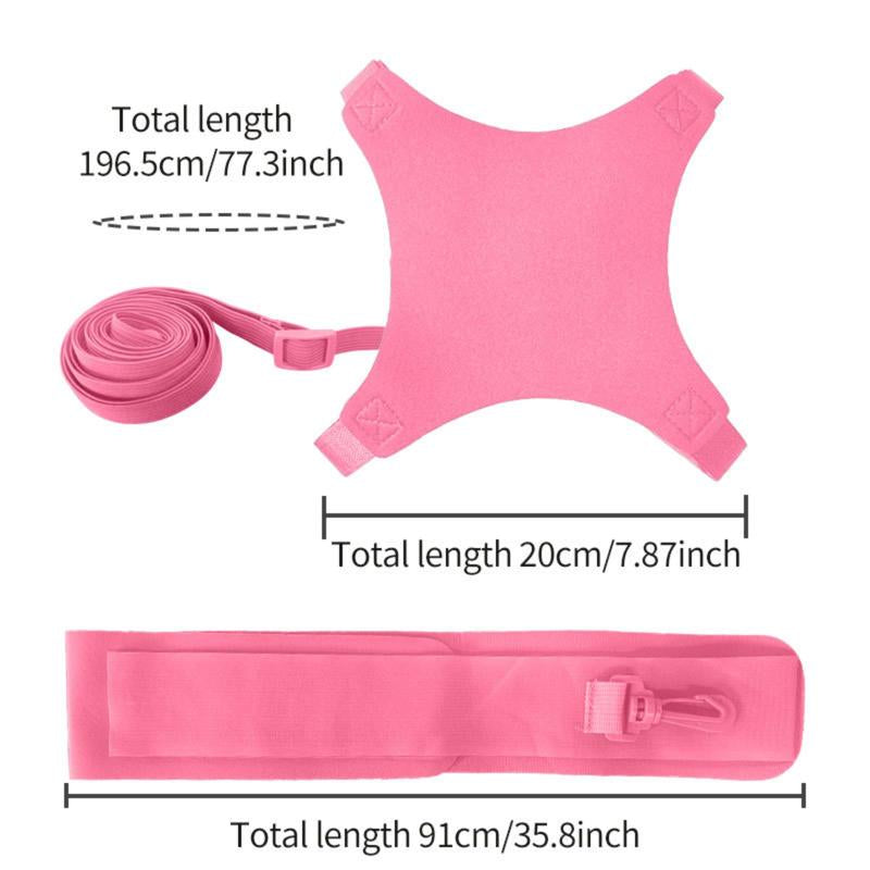Volleyball Rebound Belt Trainer - Solo Practice Tool for Serving, Spiking & Defense with Elastic Rope. Perfect for Indoor & Beach Training.