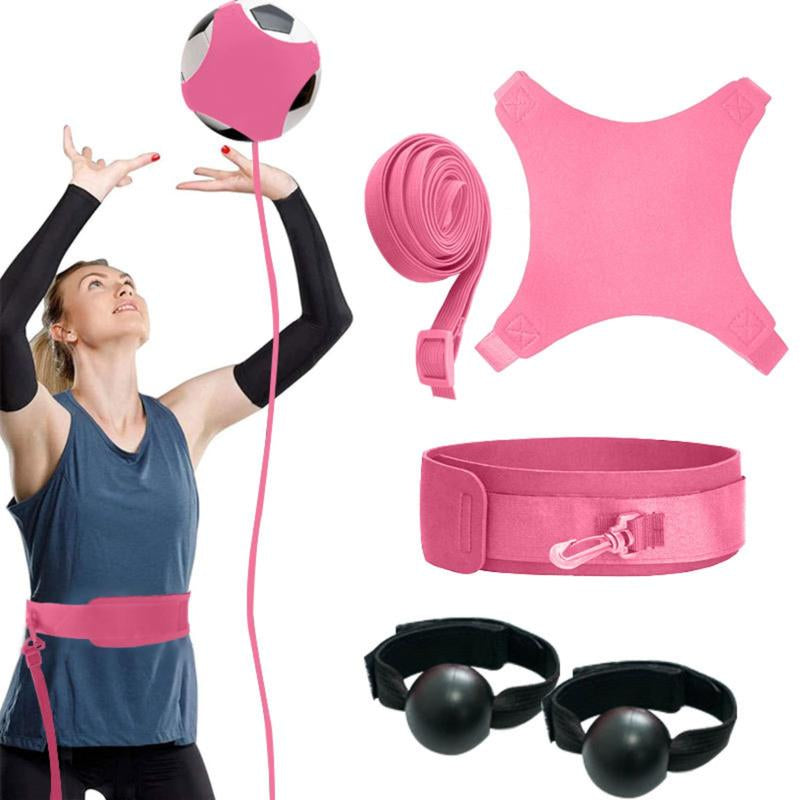 Volleyball Rebound Belt Trainer - Solo Practice Tool for Serving, Spiking & Defense with Elastic Rope. Perfect for Indoor & Beach Training.